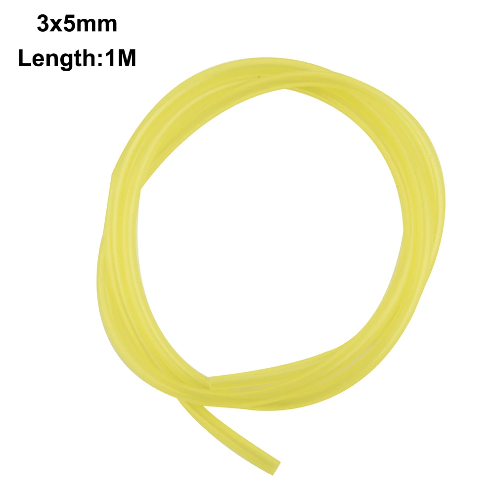 Plastic Fuel Line Hose 1M Long for Trimmers Chainsaws Blowers Resists Swelling Hardening and Low Temperature Effects