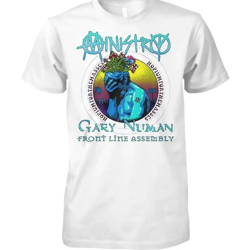 Ministry With Gary Numan and Front Line Assembly Spring Tour 2024 T Shirt HN840