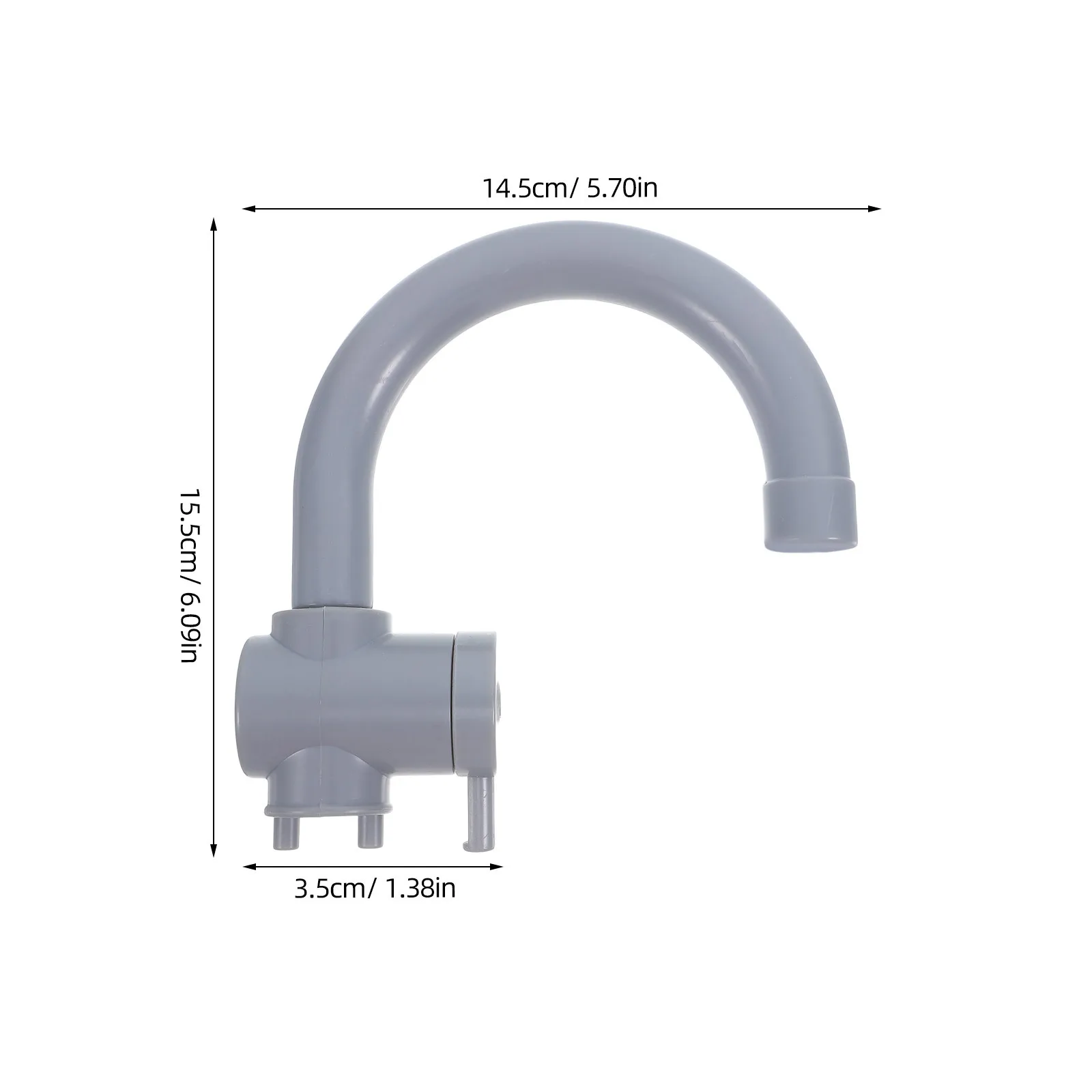 2 قطعة صنبور المطبخ التظاهري: حنفية مياه محاكاة واقعية للأطفال ملحقات لعب الأدوار صنبور بلاستيكي قوي مزيف #4