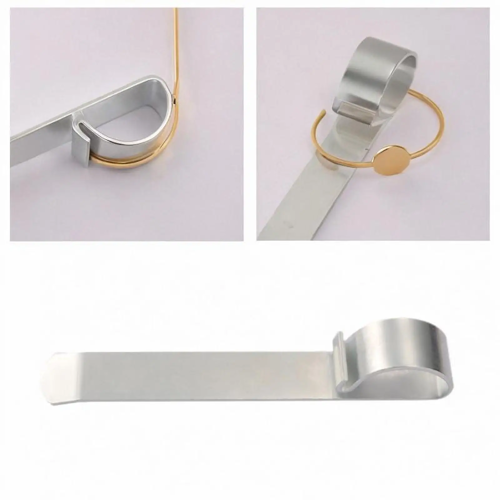 

Stainless Steel Bangle Bending Bar Jewelry Shaping Tool Rustproof Labor Saving Multipurpose Jewelry Making Tool for Jeweller