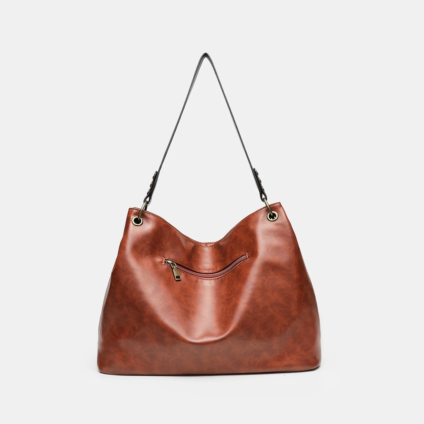 2025 European and American large capacity  fashion trend patchwork soft zipper tote bag travel women's shoulder bag