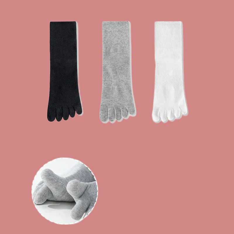 Модные хлопковые носки с пятью пальцами, мужские тонкие спортивные короткие носки для спортзала с отдельными пальцами, Нескользящие хлопковые носки с пальцами, 3/6 пар