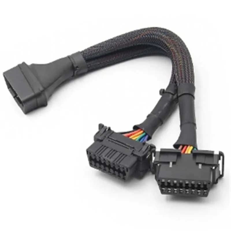 Automotive OBD with 1/2 Wire Harness Two Specifications Female Head Buckle Full Needle Full Wire Converted Cable