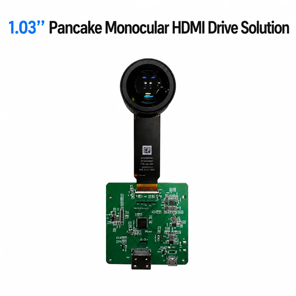 SeeYA 1.03 Inch Pancake Optics Micro OLED Module | 2.5K Resolution 90 FOV Diopter Adjustment Optical Engine For VR Headset