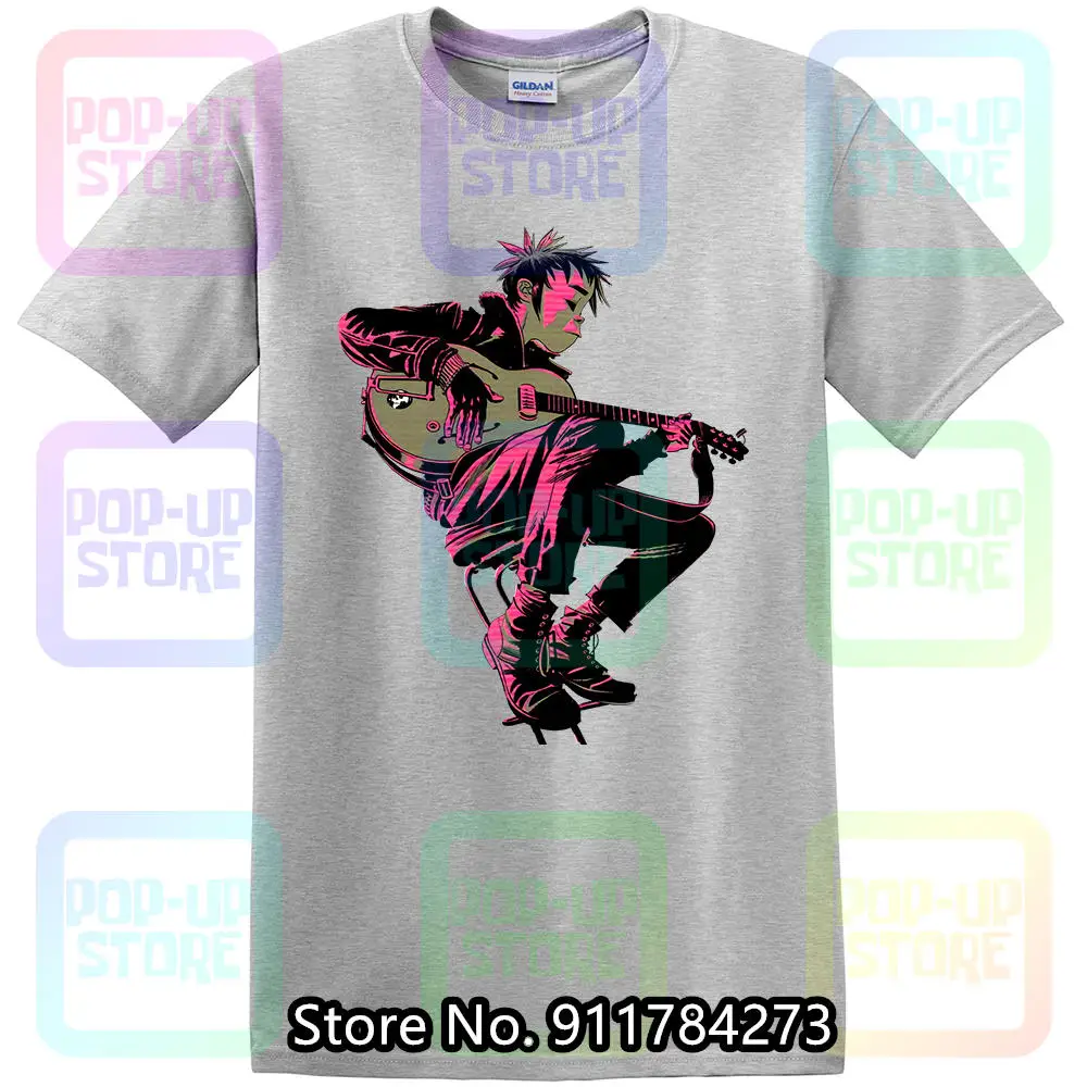 Vintage Alstyle Gorillaz The Now Now 2D Guitar Tshirt Mens taglia M