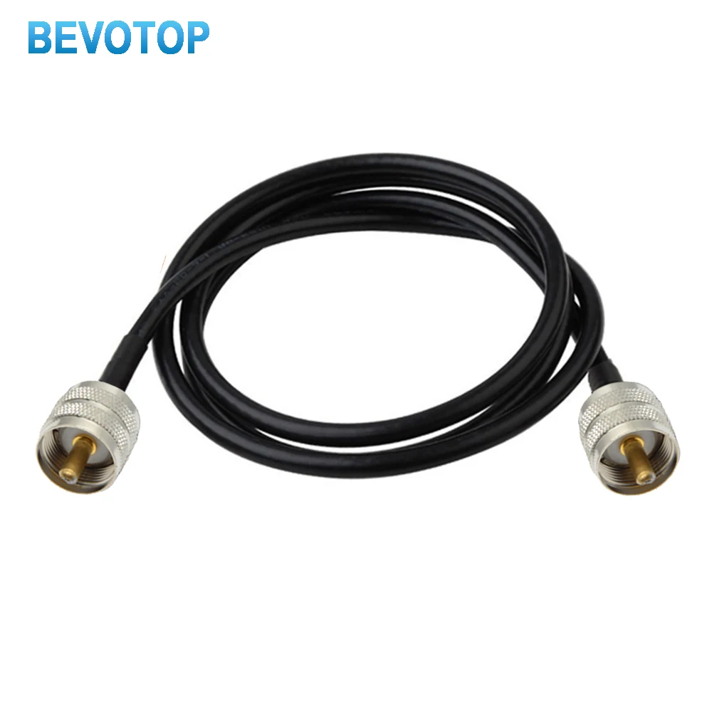RG58 Coaxial Cable PL259 UHF Male to UHF Male Connector RF Adapter Coax Ham Radio Extension Cable 50ohm 30CM 50CM 1M 2M 5M 10M