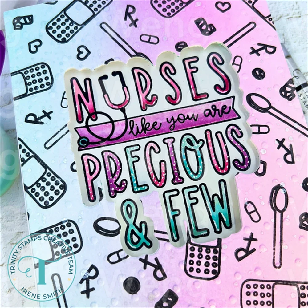 قوالب قطع معدنية على طراز المستشفى برمز المزاج الجديد لعام 2025 وطوابع لبطاقات المعايدة ذاتية الصنع والنقش اليدوي