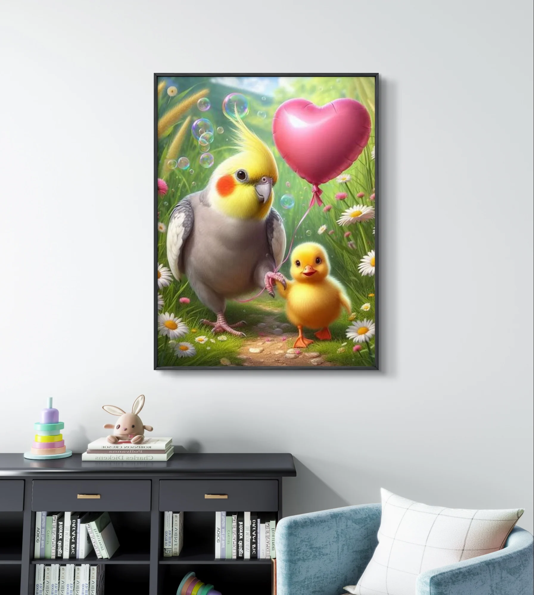 Desenhos animados Cockatiel Pintura Diamante Kit, Pássaro Pictures, DIY Diamante Bordado Ponto Cruz, Interessante Presente Mão, Home Wall Decor