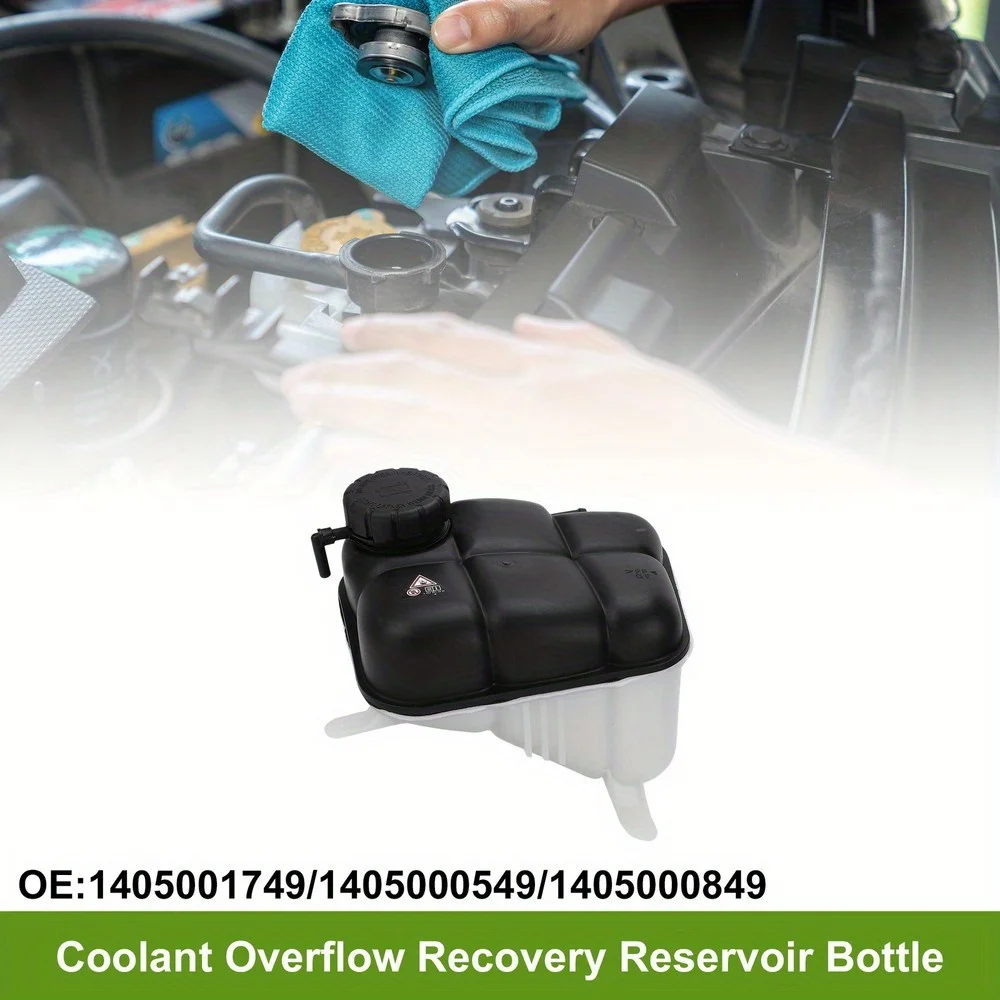 Coolant Expansion Overflow Tank with Cap No.1405001749 for Mercedes-Benz 400SE 2105010615