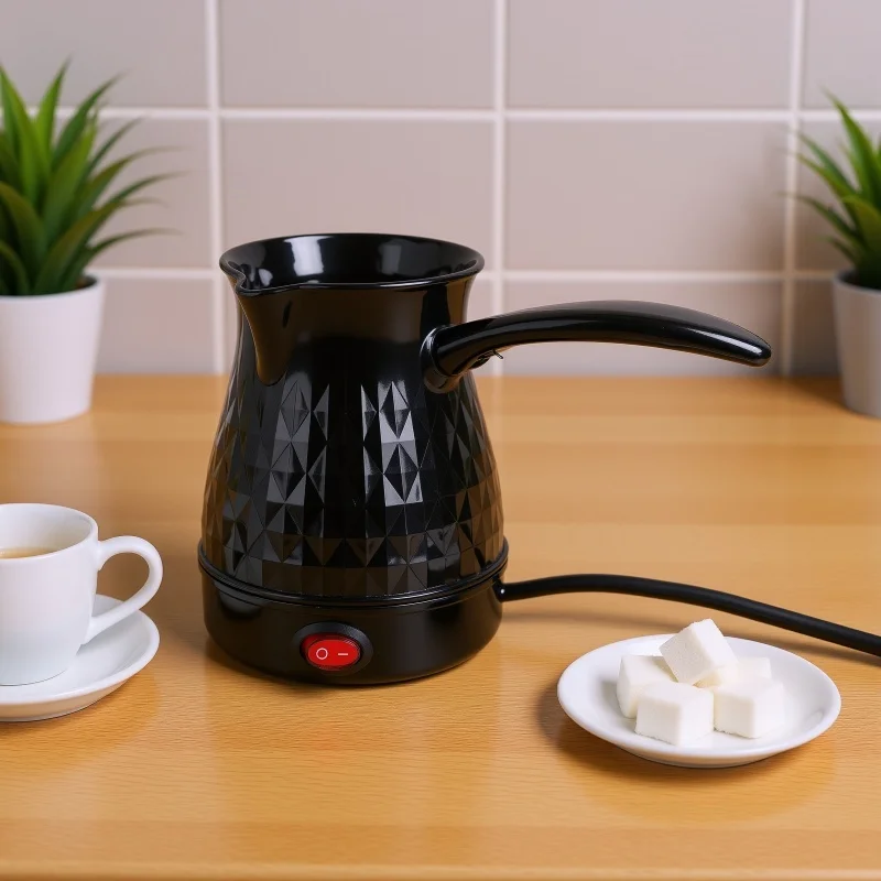 Electric Turkish Coffee Pot 600ml Stainless Steel 600W Turkey Coffee Machine For Home Travel Camping view 5