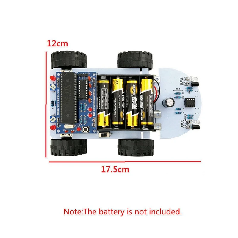 스마트 자동차 DIY 키트 C51 지능형 차량 장애물 회피 추적 키트, 간단한 기계 구조