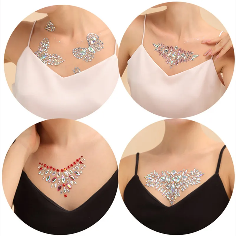 

1PC Jewels Stickers for a Stunning Look Transform with Our Crystal Tattoo Sticker Sparkle and Shine with Our Gem Stickers