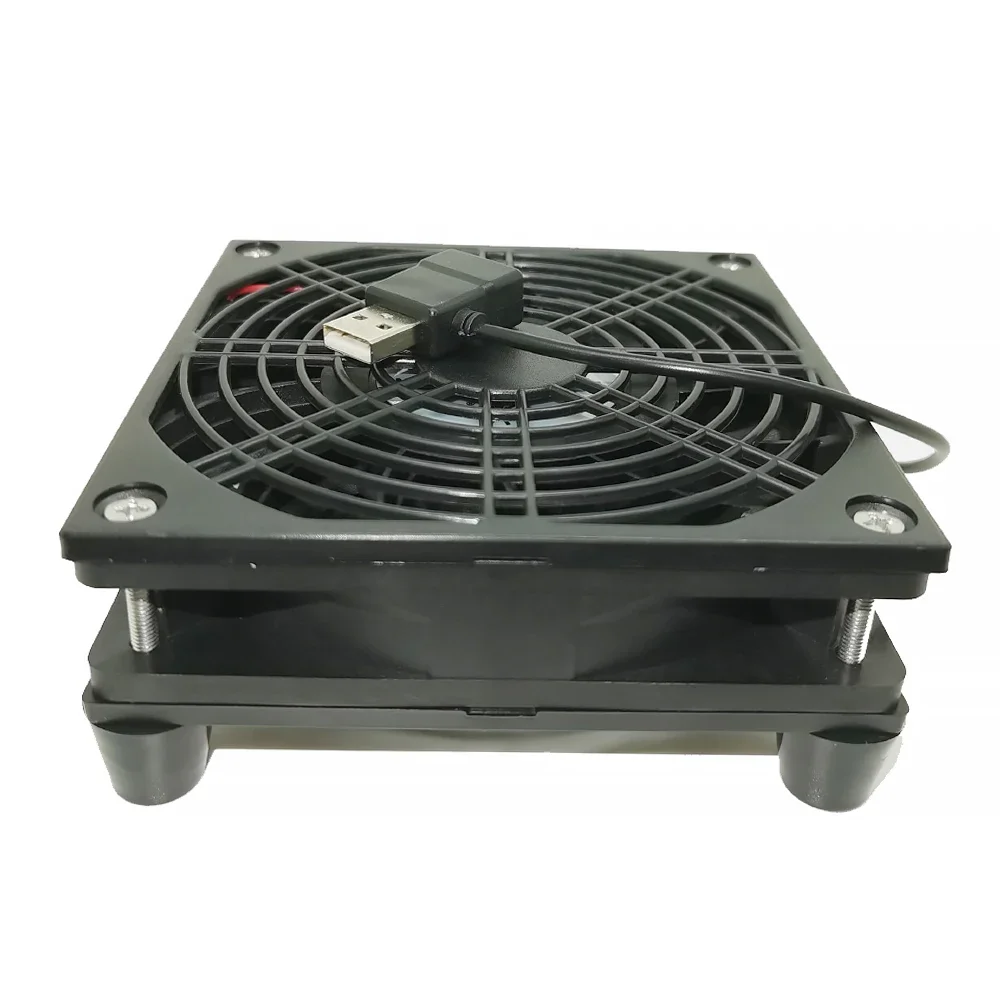 Strong Cooling Air Router Cooling Fan DIY PC Cooler TV Box high-speed DC 5V USB power 120mm fan 120x25mm Cooling evolution