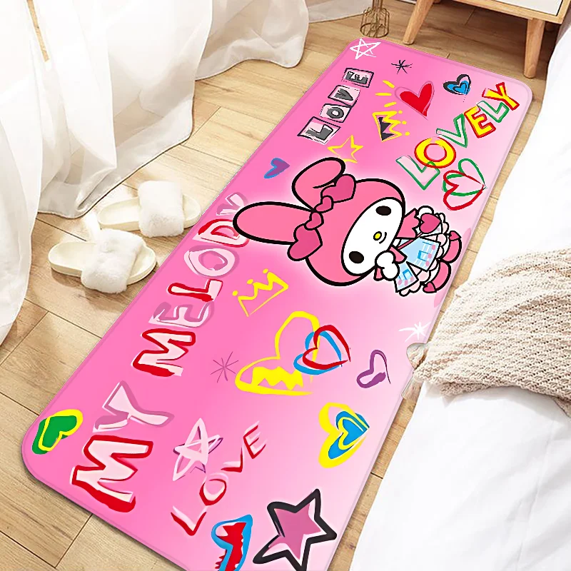 

Cute Cartoon My Melody Door Mat Entrance Non-slip Washable Kitchen Carpet Living Room Hallway Rugs Bathroom Bath Door Mats