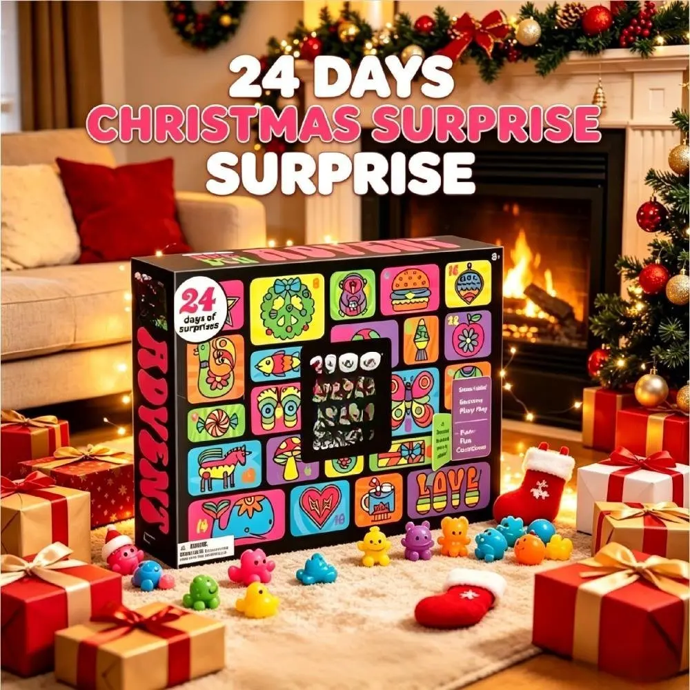 2026 New Hot Needoh Advent Calendar Gift Chrismas Surprise 24 Day Countdown New Year Family Friends Blind Box Party Toy Gift