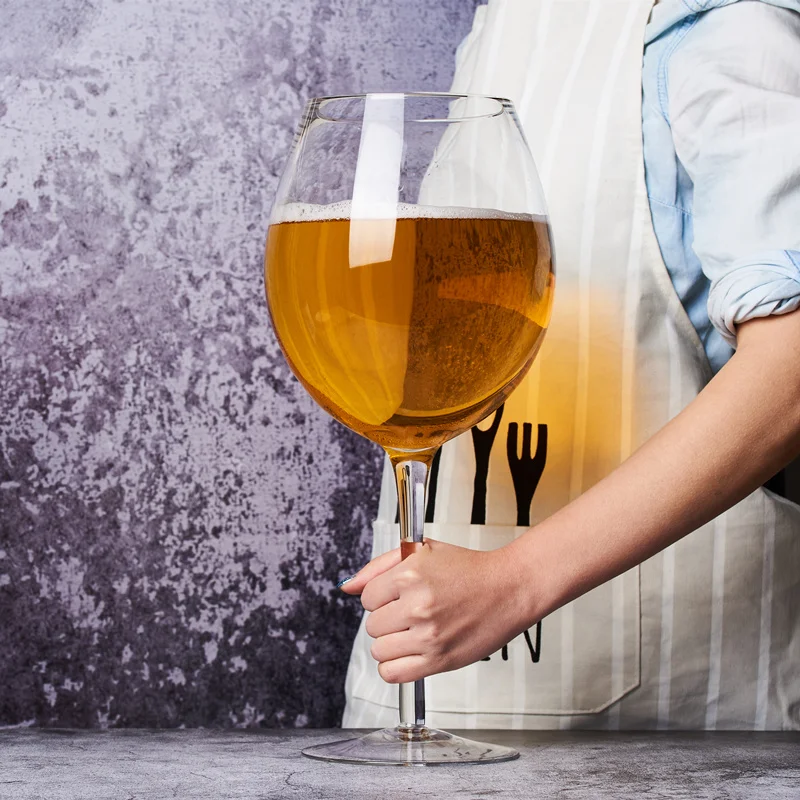 Combo de copa de vino gigante y taza de cerveza, vaso de licor de 3000 Oz, Extra grande, para whisky, fiestas, cumpleaños, bodas, 106 ML