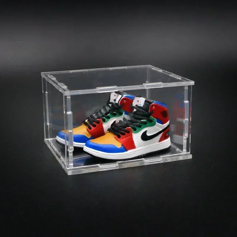 AJ1-3D shoe model, sports shoes, pastry decoration, car decoration, jewelry, mini wall shoe model, gift box