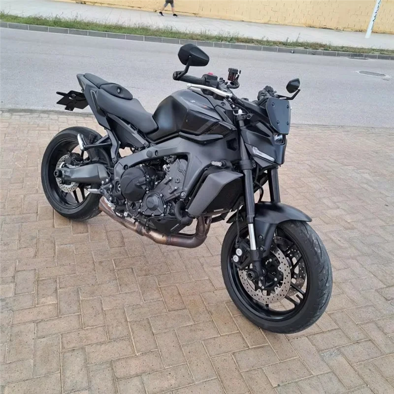 

Classic-Motorcycle Windshield Windscreen Motorcycle Wind Screen Deflector For YAMAHA MT09 MT-09 SP Black