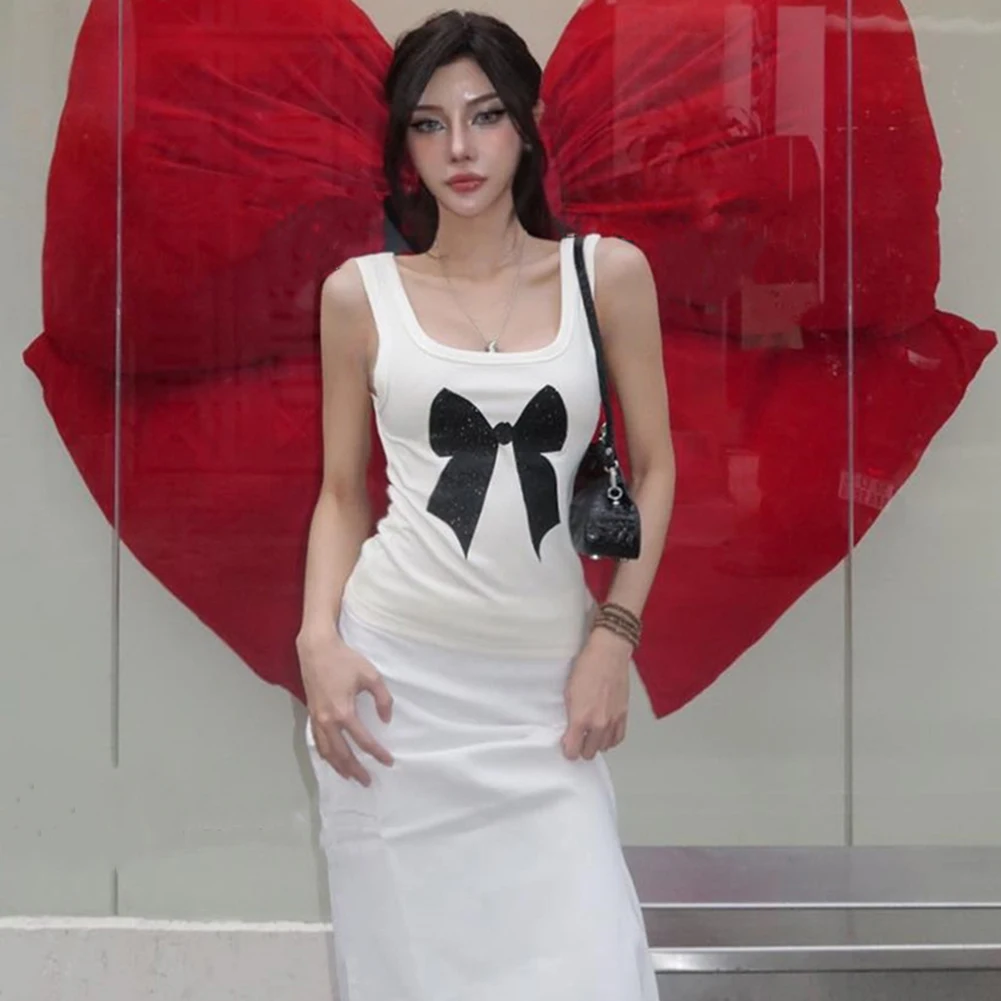 

Casual Wear Street Style Sweet Print Top New Sweet Fashion Top Anime Daily Wear Top Regular Length Solid Color