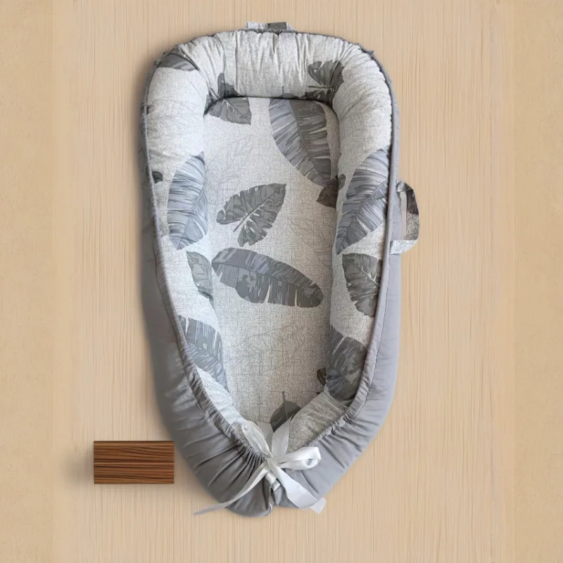 

Baby Cribs Foldable Removable Washable Portable Anti Pressure Baby Crib Biomimetic Fully Detachable Travel