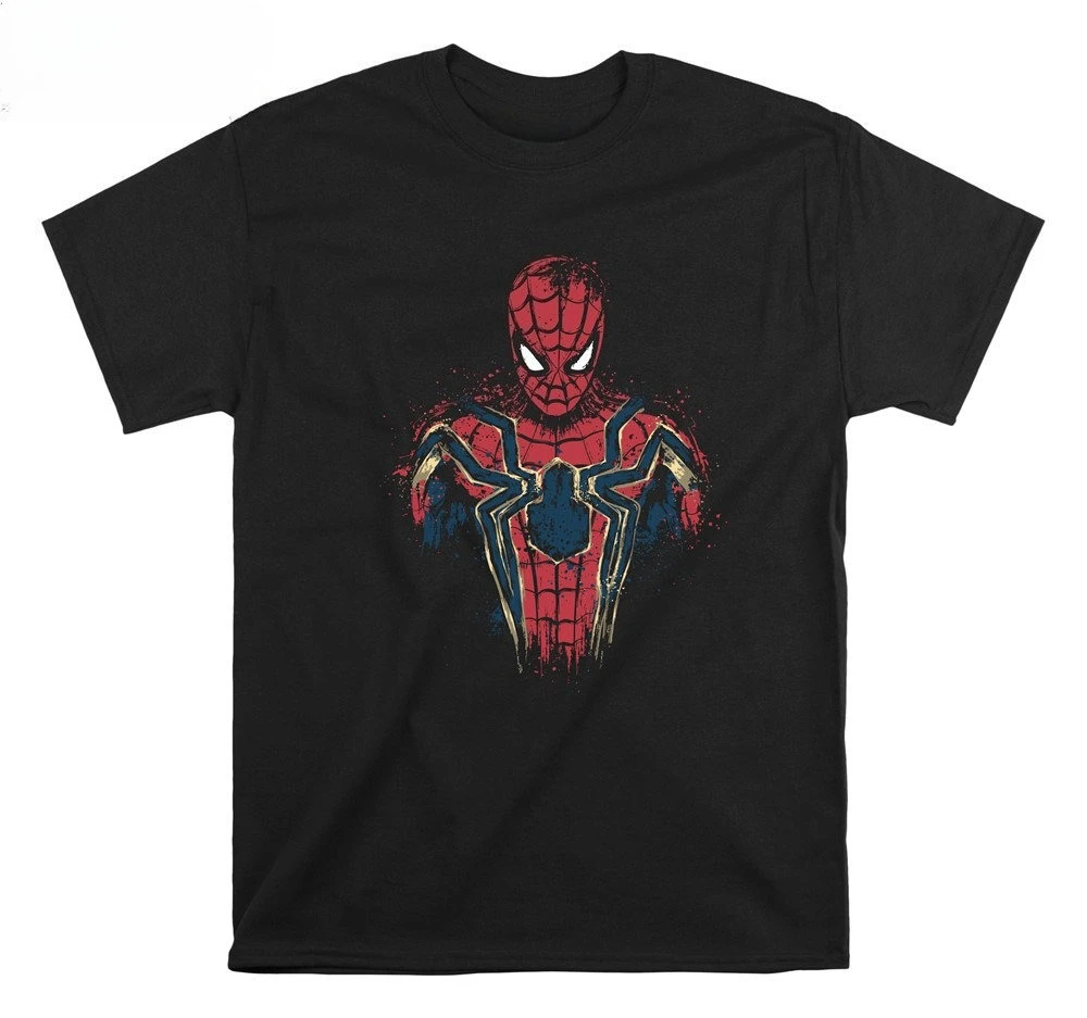 

Men's Retro Marvel Spider-Man T-Shirt Unisex Pure Cotton Breathable Stylish and Versatile Streetwear Oversized Loose Casual