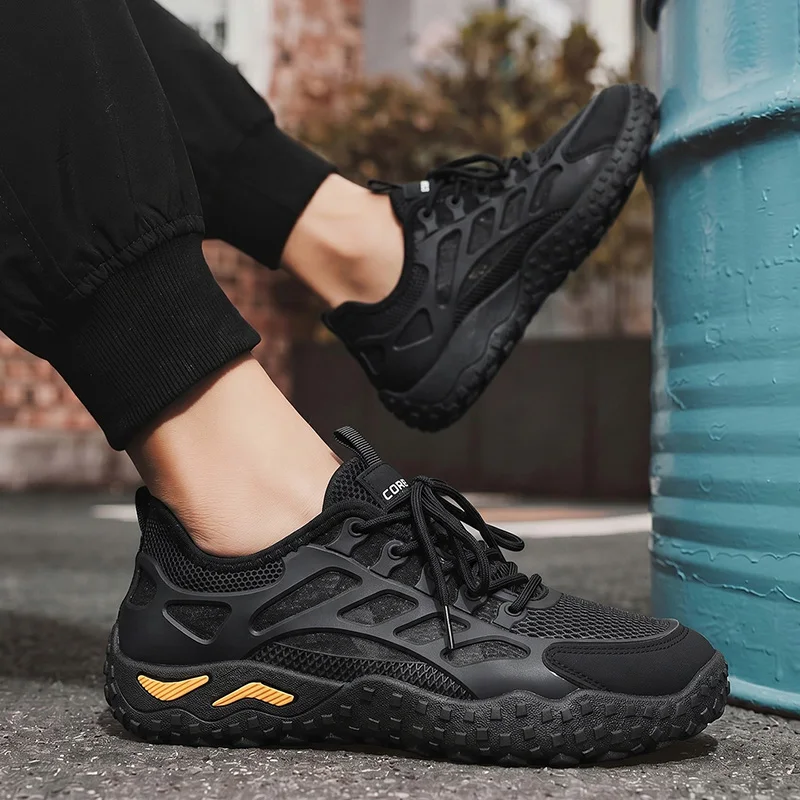 

Men'S Summer Mesh Breathable Running Shoes Lightweight And Comfortable Sports Shoes Anti Slip And Wear-Resistant Casual Shoes
