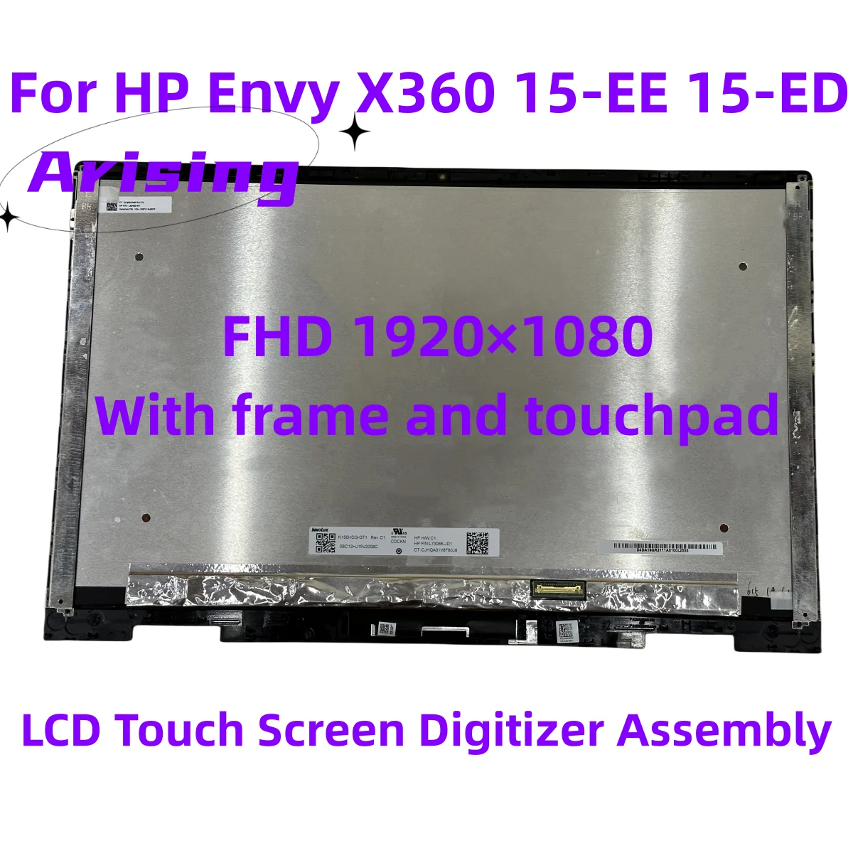 

15.6" For HP Envy X360 15-EE 15-ED Laptop LCD Touch Screen Digitizer Assembly L93183-001L93181-001 FHD OLED1920*1080 Replacement