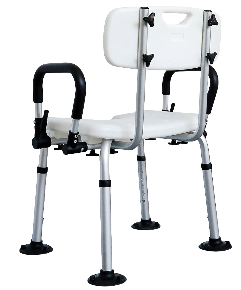 

Многофункциональный складной стул для душа - трансформируемое кресло для душа со съемными подлокотниками для ухода за пожилыми людьми