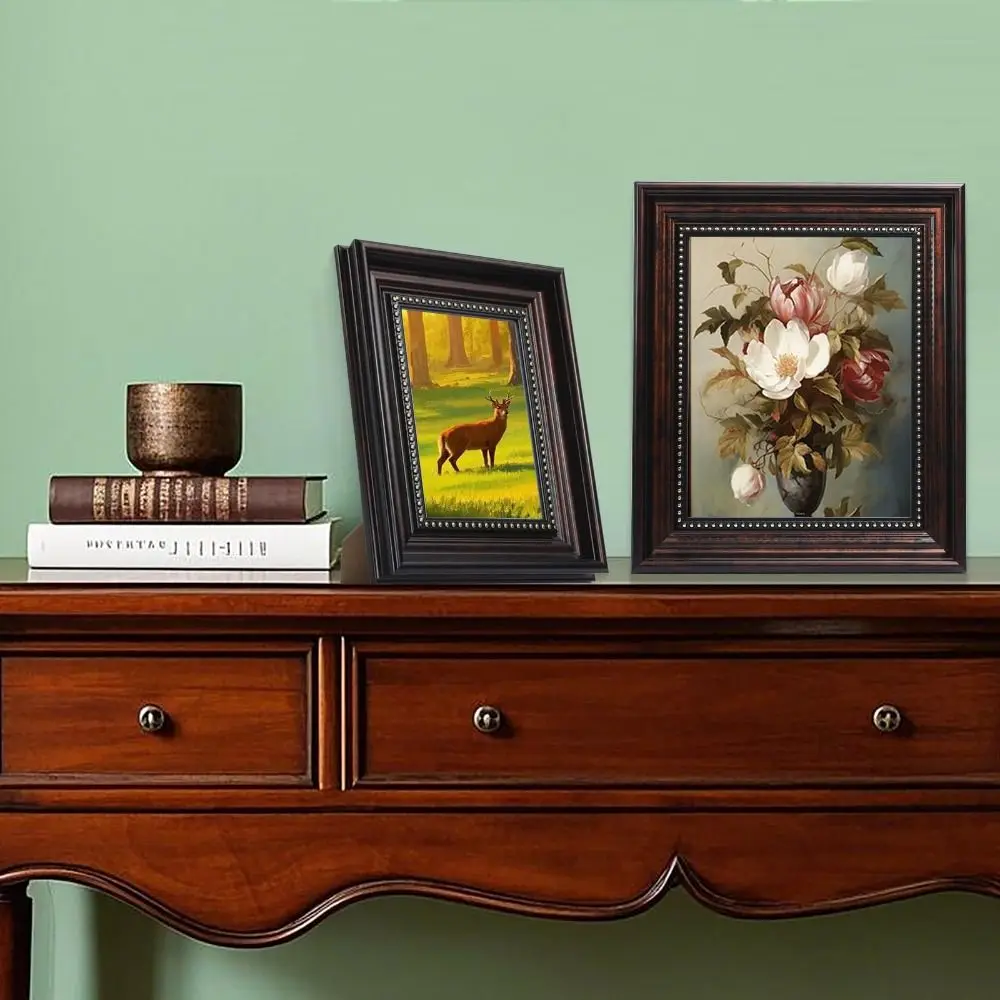 Creative 6 Inch Resin Black Rustic Picture Frame