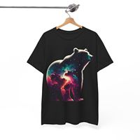 Cosmic Bear: Stargazer Silhouette Tee Beer & Stars