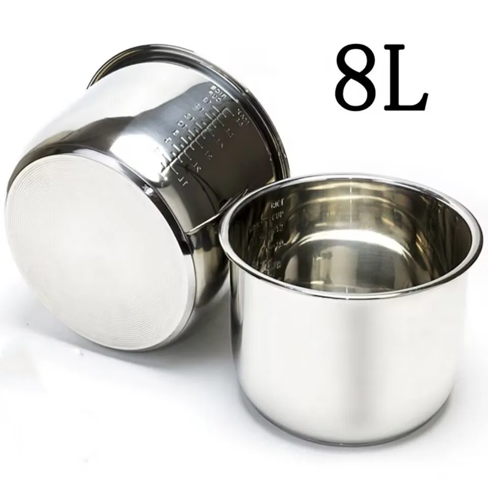 304 stainless steel inner pot 8L rice cooker pressure cooker with double bottom universal