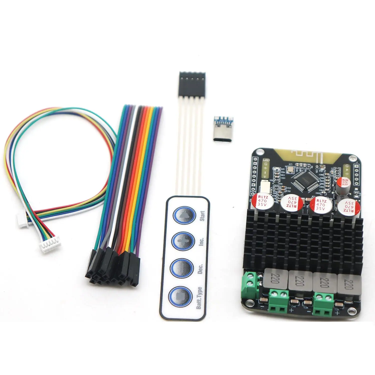 DYKB Bluetooth DSP Amplifier Board 200W BQ1048B2 TPA3116 BT5.0 TWS Band EQ DC 12V 24V Type-C USB Tune For AUX USB Sound Card