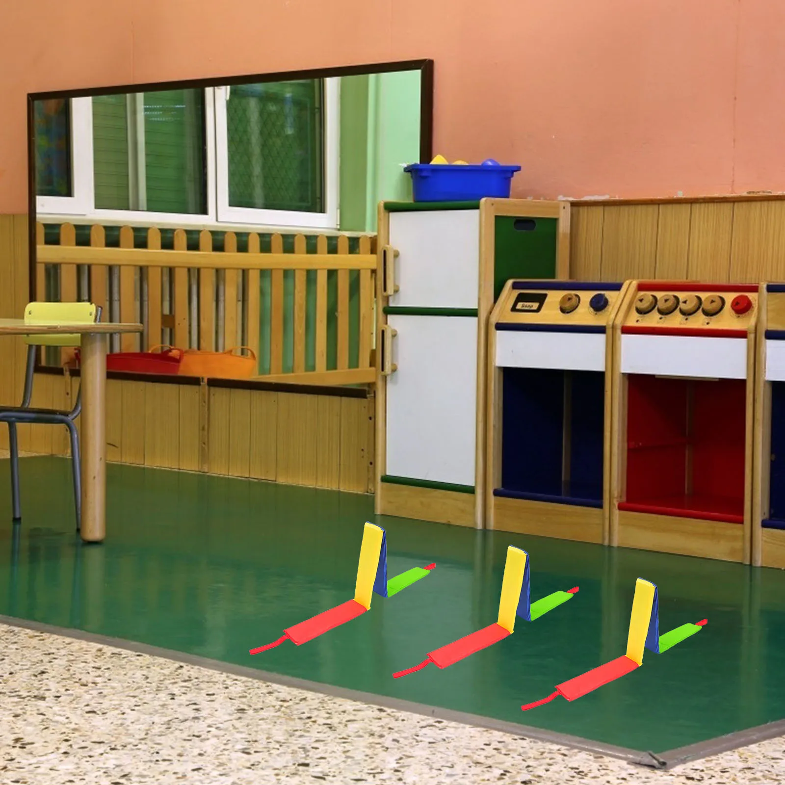 

Jumping Plaid Game Props Children's Fitness Equipment Gaming Kids- Training Exercise Toys