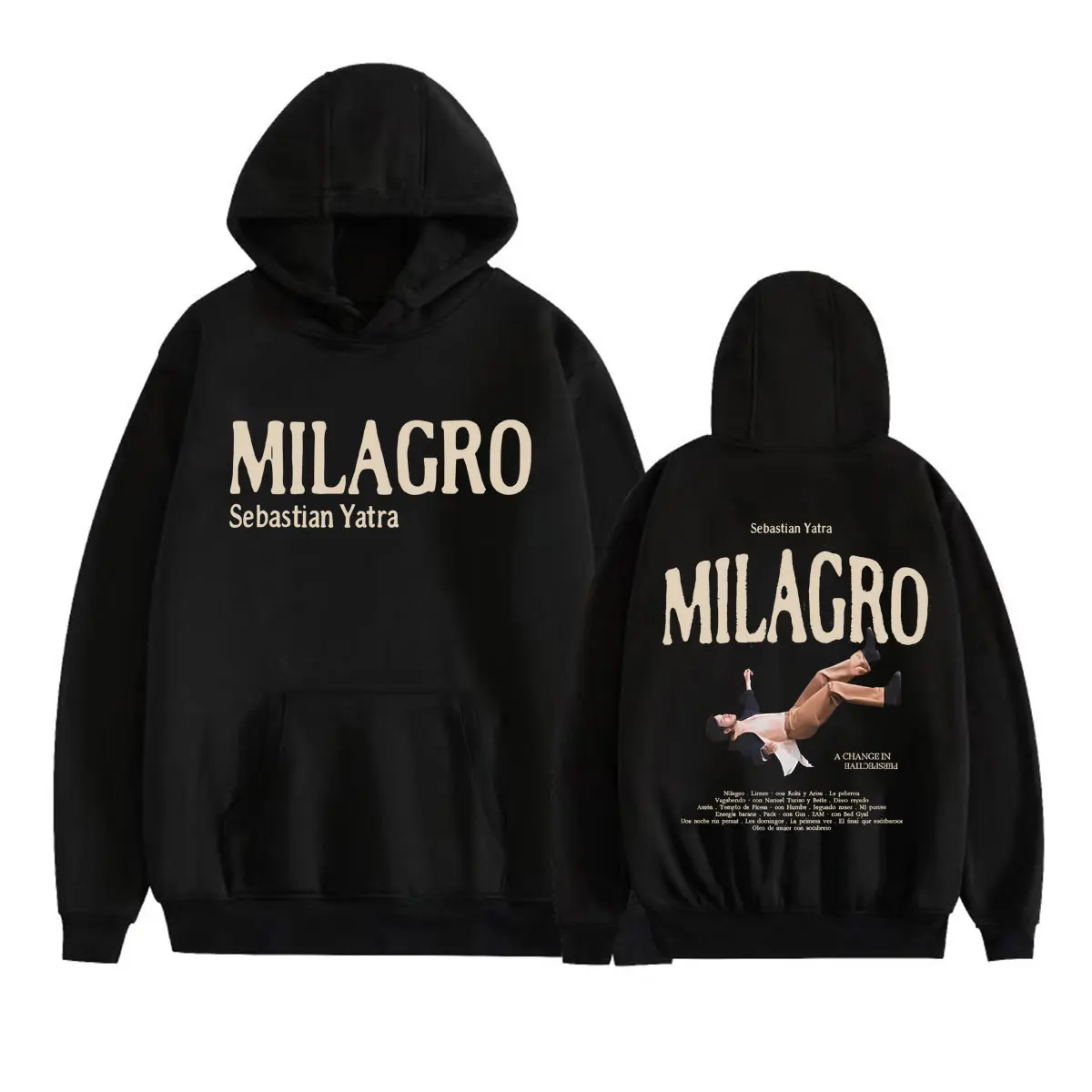 Sudadera con Capucha Sebastian Yatra Entre Tanta Gente Tour 2026, Sudadera Oversize de Moda para Hombre y Mujer, Sudadera Vintage de Alta Calidad