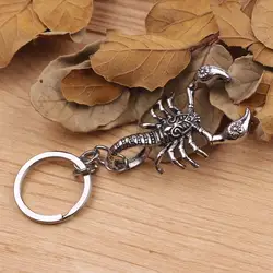 Keychain Alloy Pendant Key Chain Retro Unisex Scorpion Bag Hanging Ornament Ring