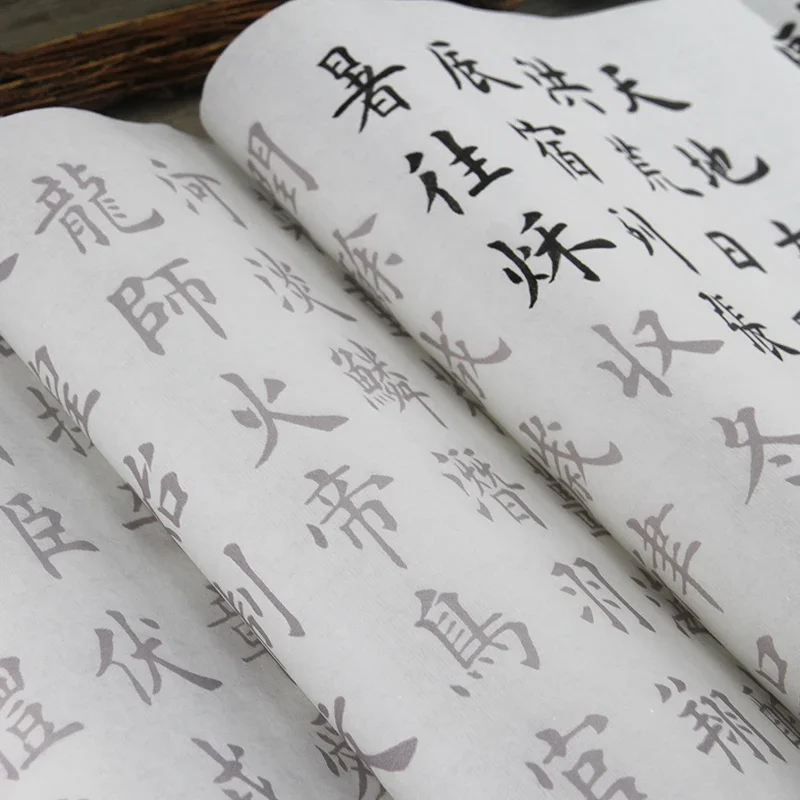 Chinese Brush Pen Copybook Ouyang Xun Regular Script Calligraphy Copybooks Beginners Thousand Characters Practice Copy Copybooks