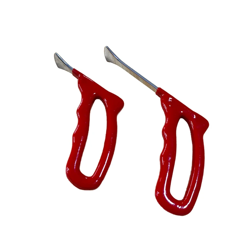 2 pcs Whale Tail Hooks Car Repair Tools Repair Part Quality Flat Head Red Color PDR Rod Tools