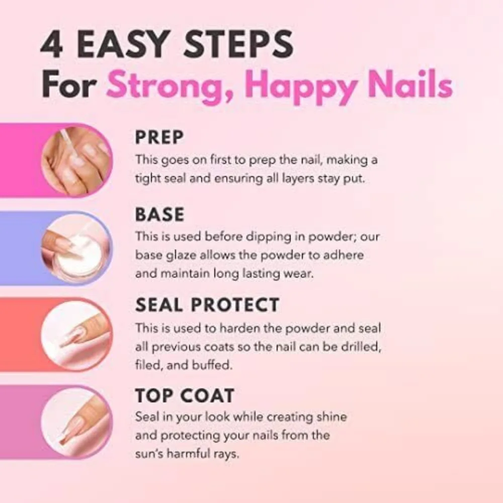 مجموعة أدوات أساسيات سائل الأظافر من Dip Manicure 1-4 | 0.5 أوقية سائلة | أظافر طبيعية قوية تدوم طويلاً #3