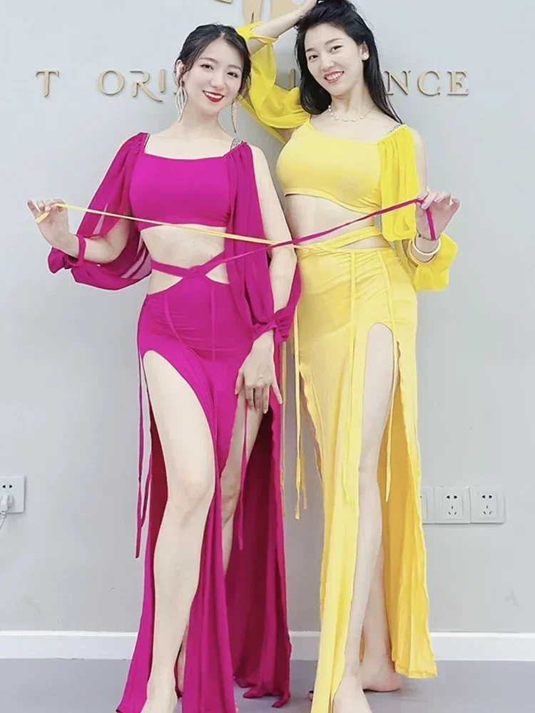 Buikdanskostuum dragen Damesdanskostuums festivaloutfit Damespak 2023, sari-lessen halloween buikdans Chinese folk