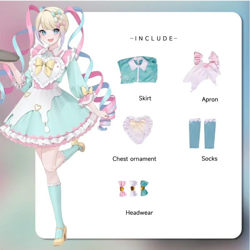 KAngel Cosplay Lolita Girls Maid fur s, Game Needy Girl, Overdose, Wig Outfit, Kawaii Candy Document, Dam Party, Imbibé, 2024