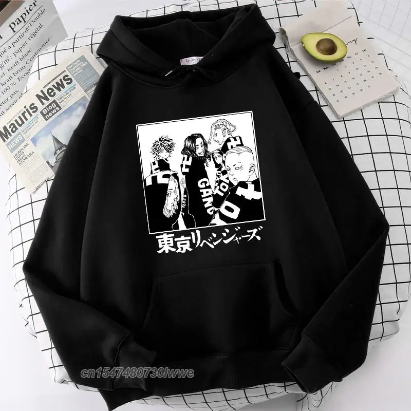 

Neue Sommer Anime Unisex Tokyo Avengers Hoodie Kurzarm Rundhals Lose Mode Gedruckt Baumwolle