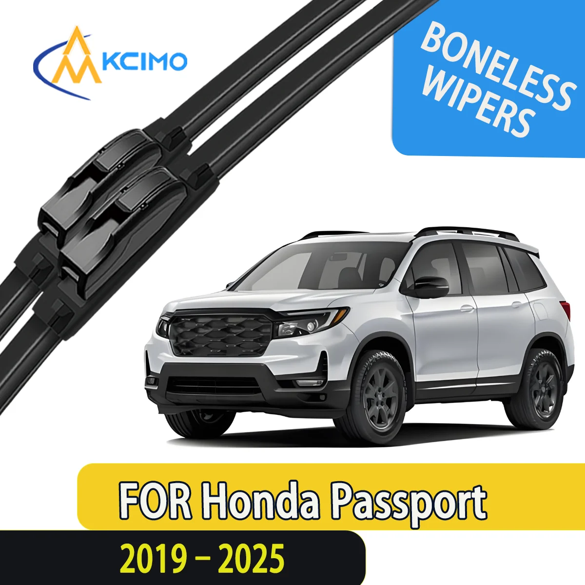 

2pcs Quality Windscreen Silent Black Car Rain Brush Suitable for Honda Passport YF7/YF8 2019-2025 Front Windshield Accessories