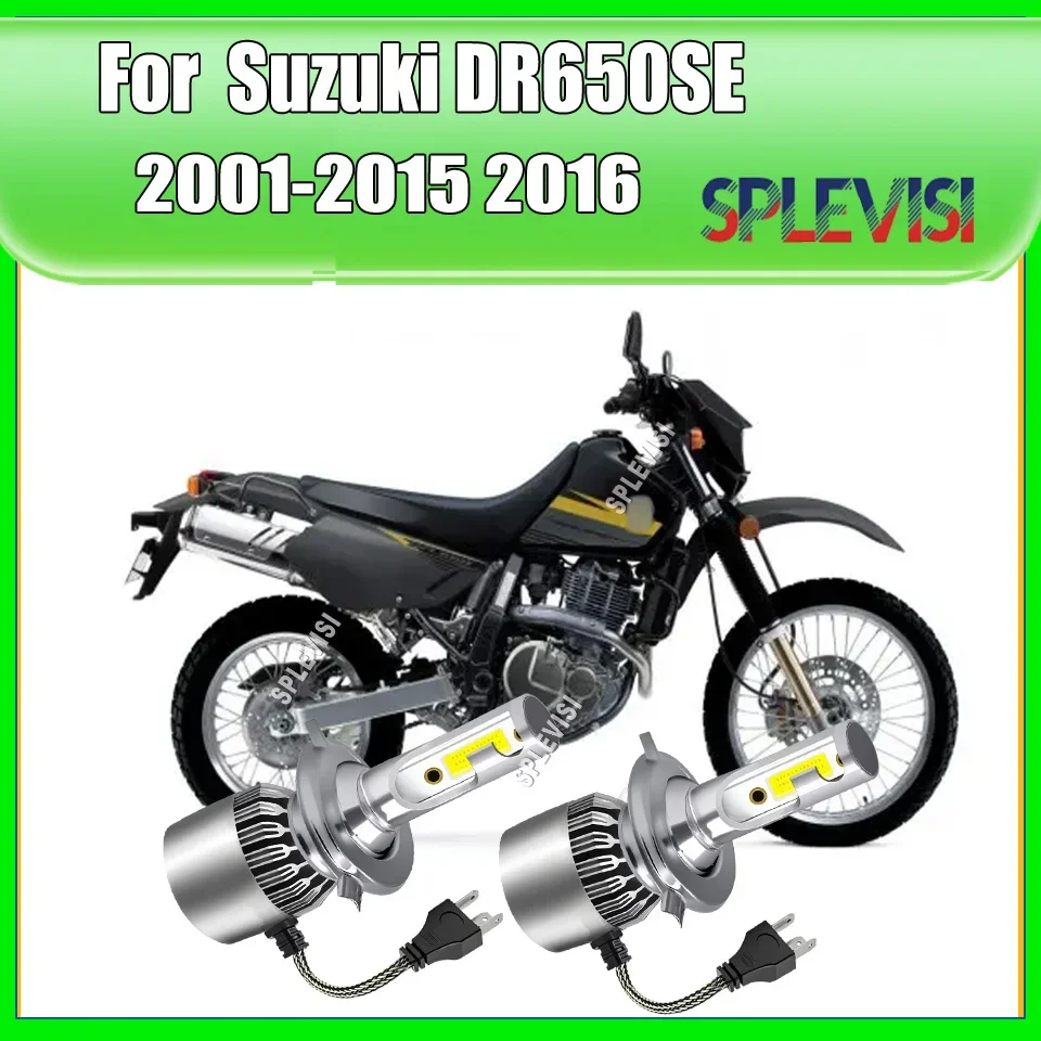 LED H4 Headlight -made of premium aerospace grade aluminum For Suzuki DR650SE 2001 2022 2003 2004 2005 2006 2007 2008 2009-2016