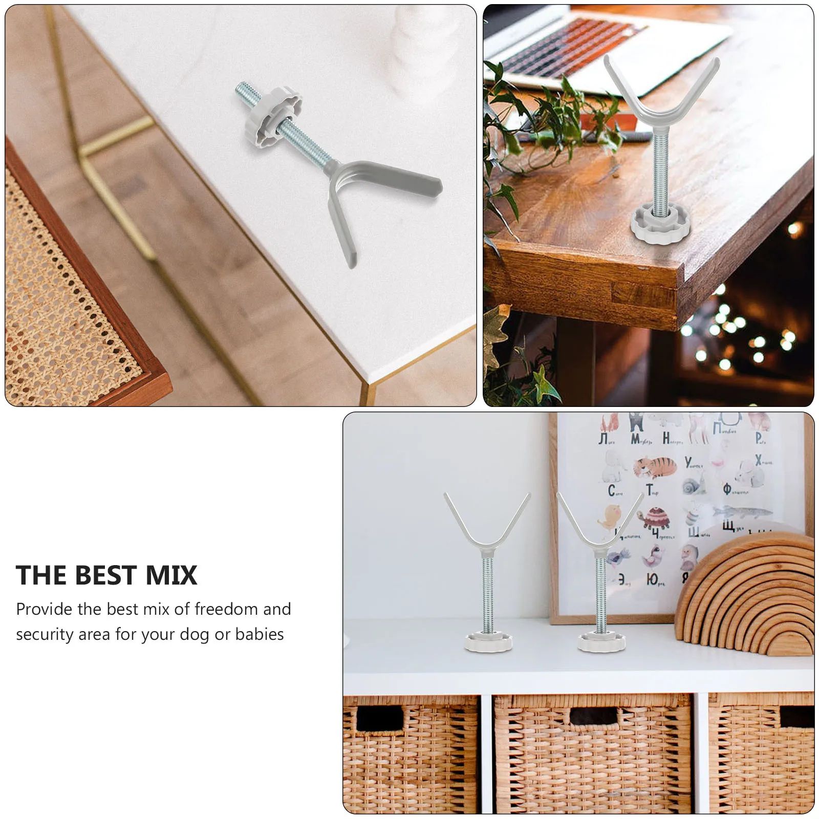 

1 шт., фиксатор ограждения из сплава, прочный защитный дверной фитинг для ворот, забор, стабильный защитный аксессуар для лестницы, безопасный дверной фиксатор