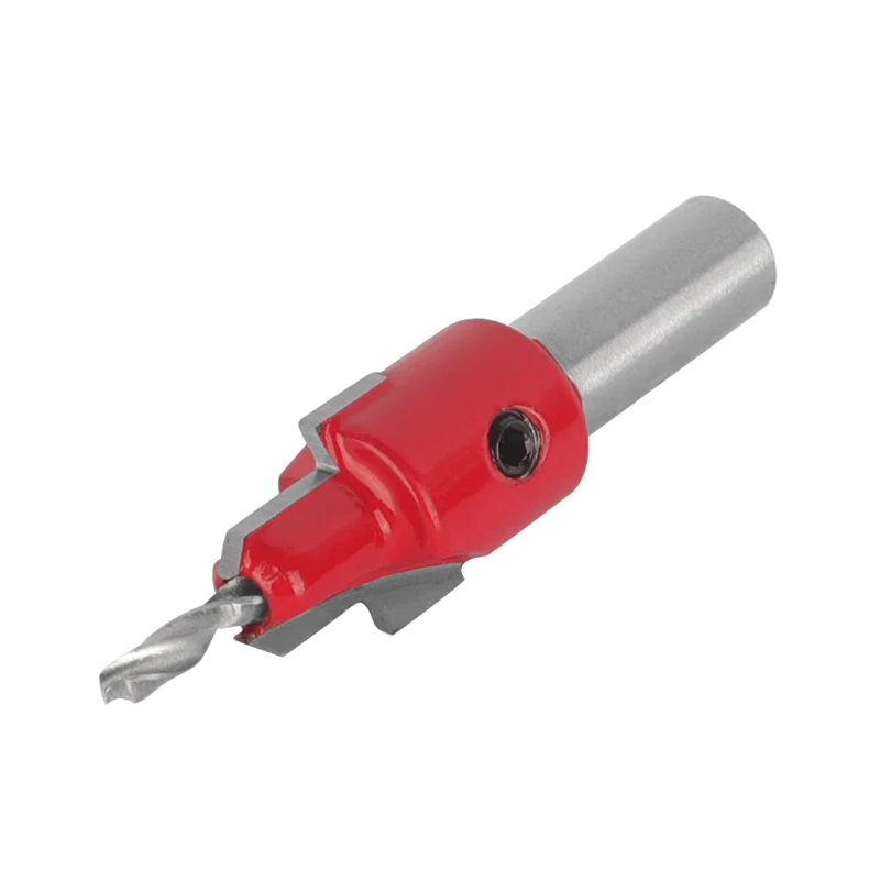 10MM Shank Red Hss Woodworking Countersink Drill Bits Set Screw Extractor Drill Bit Milling Cutter for Wood Cutters Tools