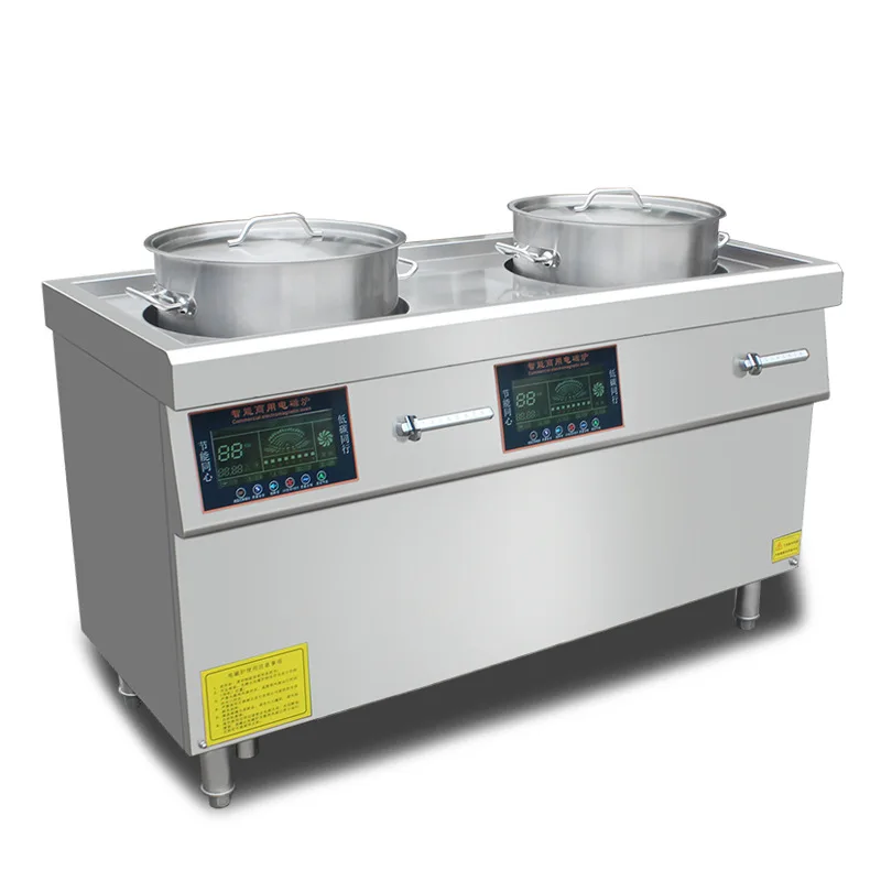 

Double-head Noodle Stove 380V Soup Stove Commercial Induction Noodle Cooker Double Barrel Model