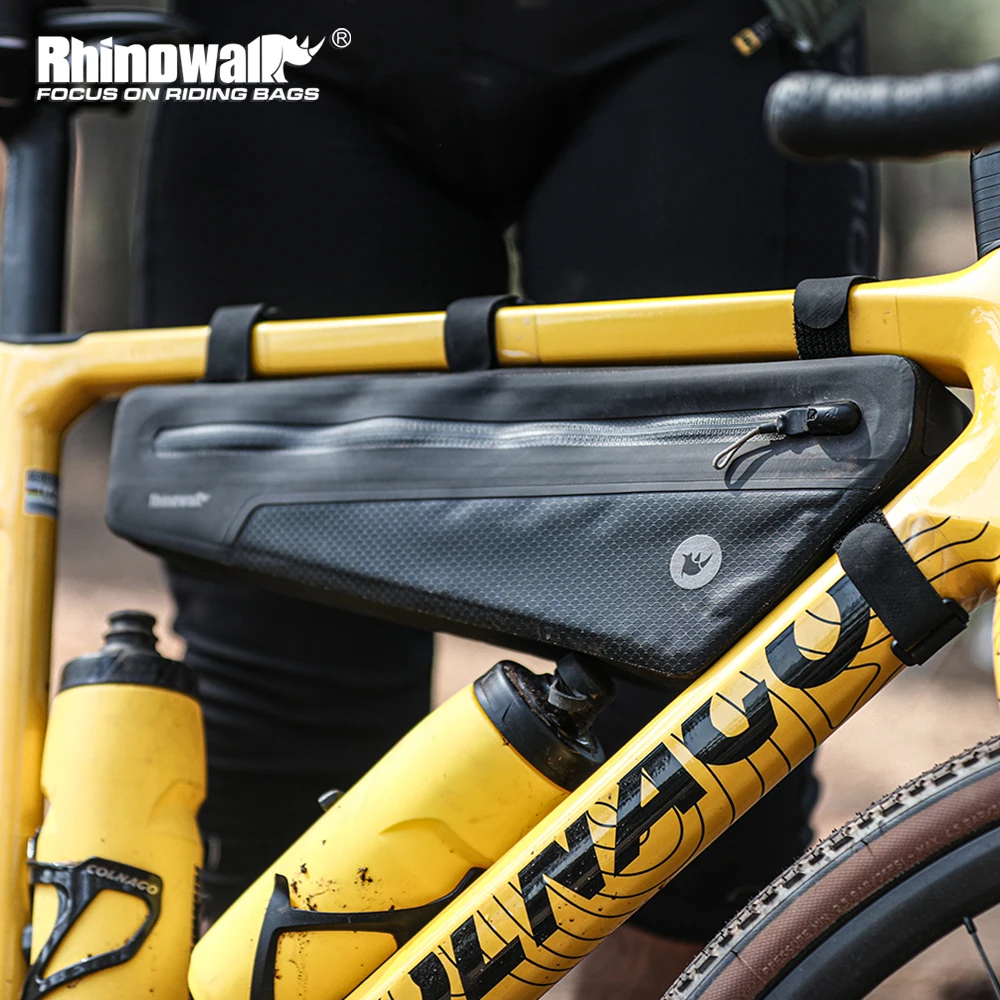 Rhinowalk Bicycle Triangle Bag Waterproof Bike Down Tube Front Frame Bag Cycling Luggage Storage Bag For MTB Road Gravel Bike