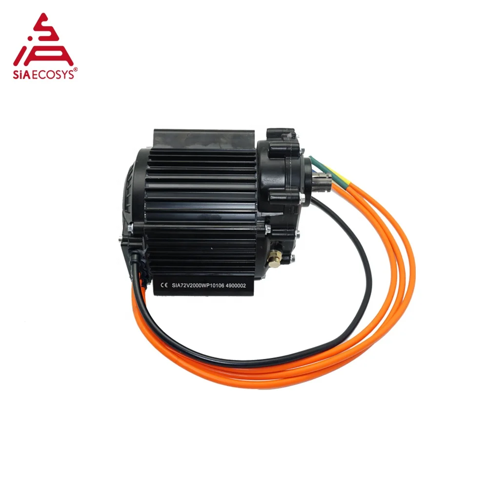 SiAECOSYS QS 120 60H 2000W V3 72V Mid Drive Motor with Gearbox for Electric Motorcycle and Bike