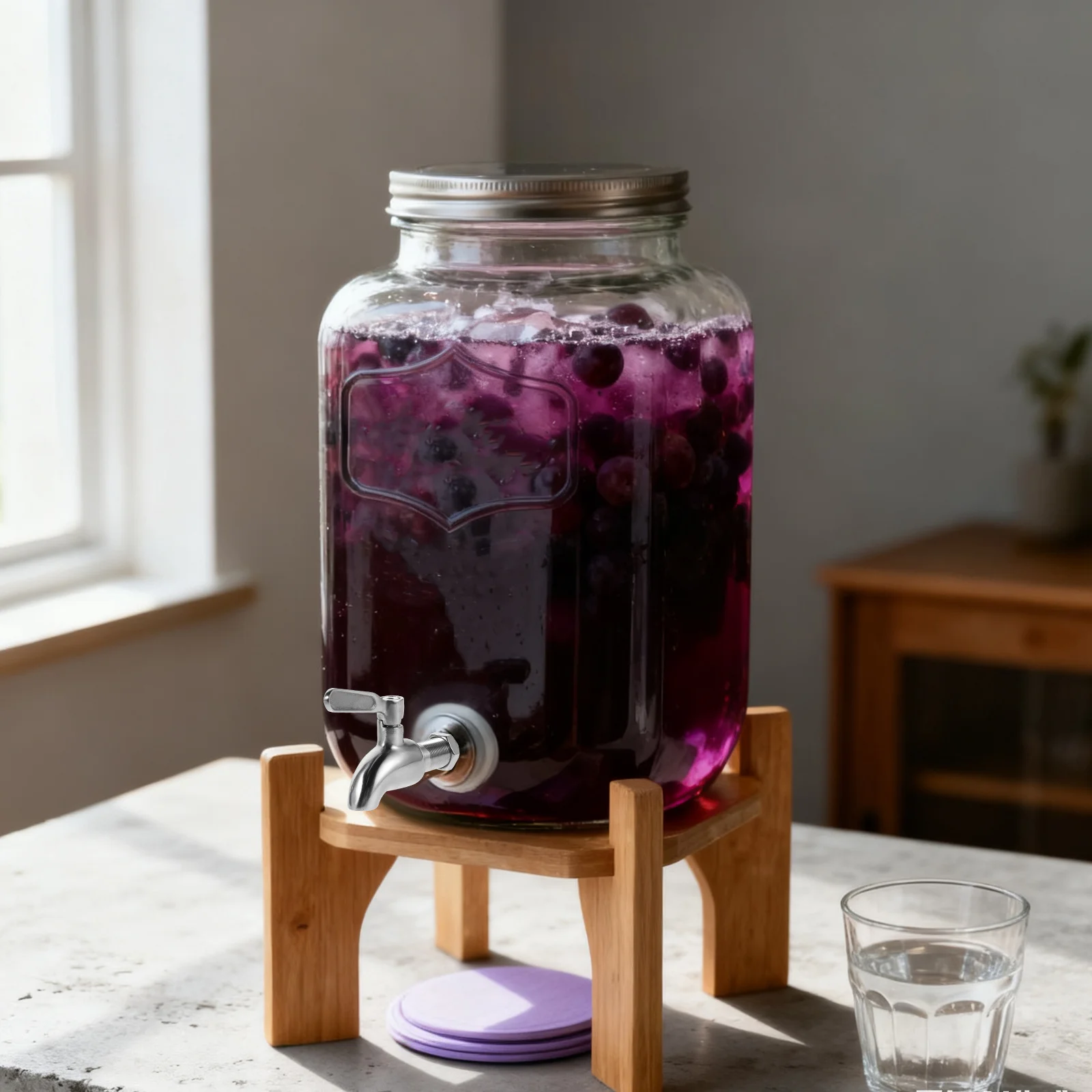 

Beverage Dispenser Spigot Stainless Steel 16Mm 5/8 Inch Water Spout Replacement For Tea Beer Milk Jug Outdoor Drink Faucet