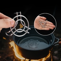 2-Inch Stainless Steel Steaming Rack - for Boiling, Simmering, or Heating Small Portions - Camping, Office, Home Kitchen Used